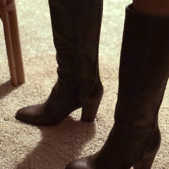 Brown Leather Boots - Picture 1 of 2